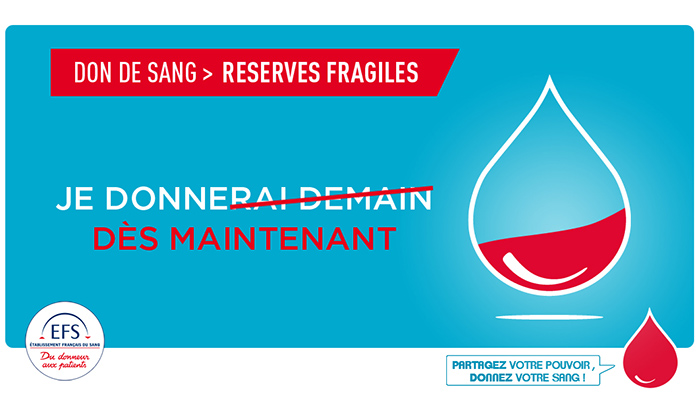 Don du sang - réserves faibles - p Don du sang - réserves faibles