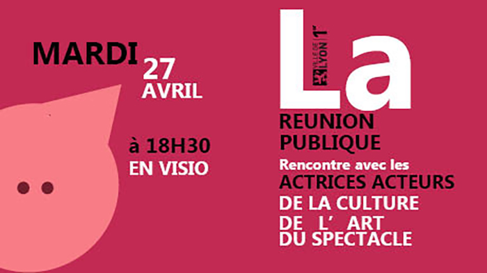 visuel réunion publique les actrices et acteurs de la culture