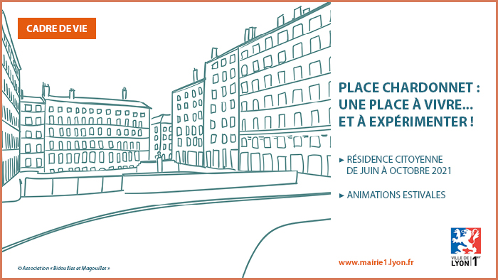 Illustration paysage résidence citoyenne place chardonnet
