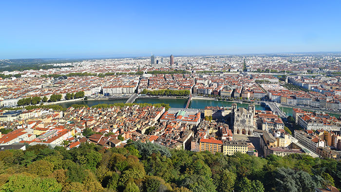 Vue panoramique de Lyon