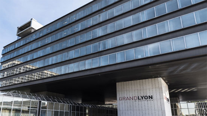 Bâtiment Métropole Vue de l'immeuble du Grand Lyon - La Métropole