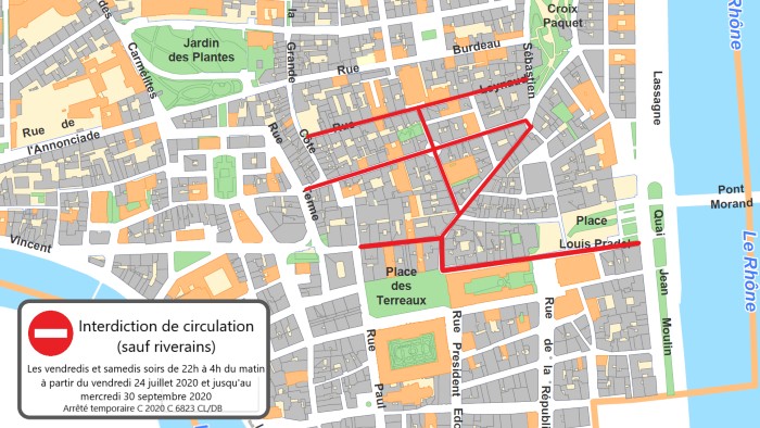 Interdiction de circulation 1er arrondissement